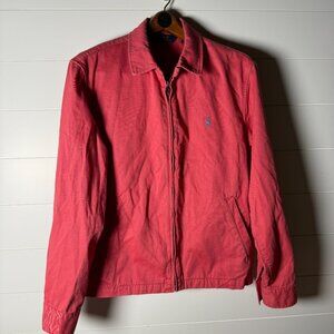 Vintage Ralph Lauren Polo Nantucket Jacket Sz Large Red/Dk Coral